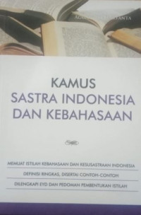 Image of Kamus Sastra Indonesia Dan Kebahasaan