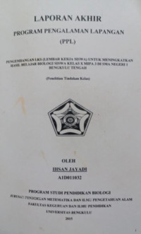 Image of Laporan Akhir PPL Pengembangan LKS Untuk Meningkatkan Hasil Belajar